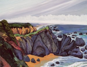 Highway 1, Summer Fog, Rocks